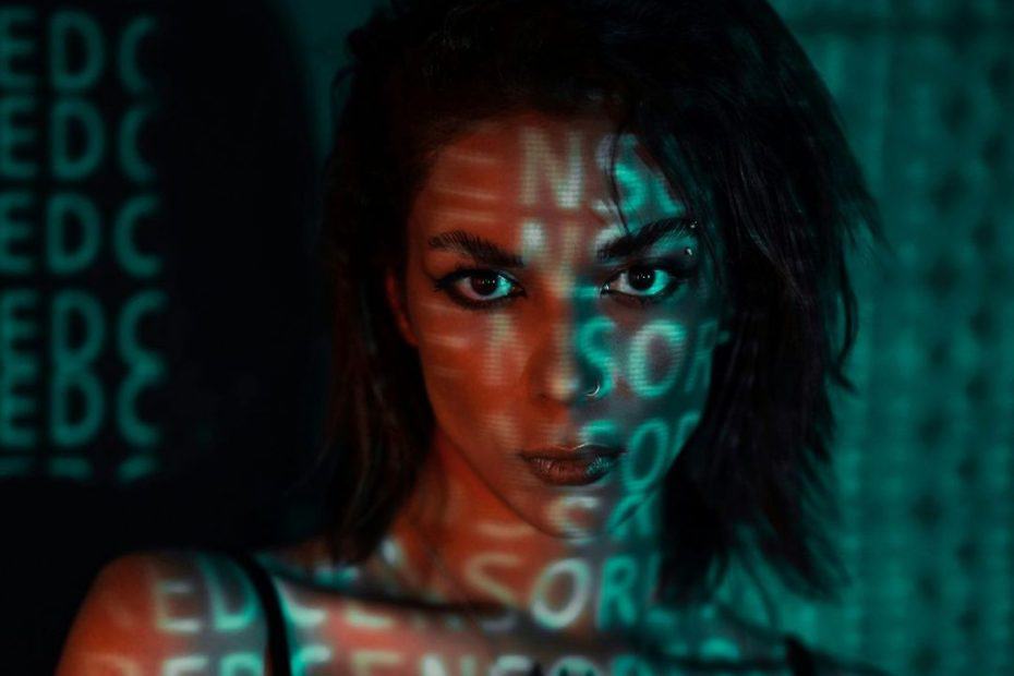 censored woman